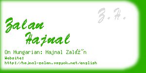 zalan hajnal business card